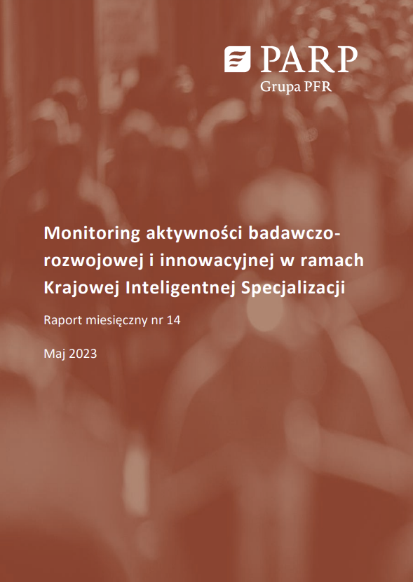 Monitoring aktywności badawczo-rozwojowej i innowacyjnej w ramach Krajowej Inteligentnej Specjalizacji. Raport miesięczny nr 14. Maj 2023