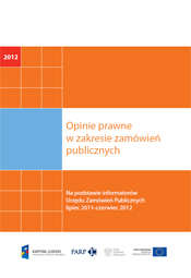 Opinie prawne w zakresie zamówień publicznych - 2012