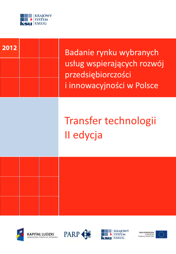 Badanie rynku wybranych usług wspierających rozwój przedsiębiorczości i innowacyjności w Polsce - Transfer technologii - II edycja
