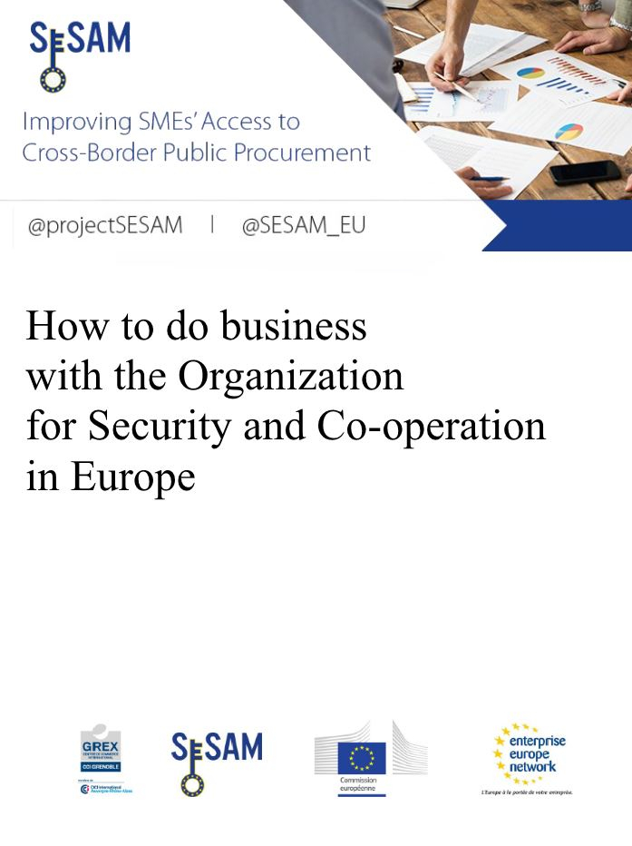 How to do business with the Organization for Security and Co-operation in Europe (EN)